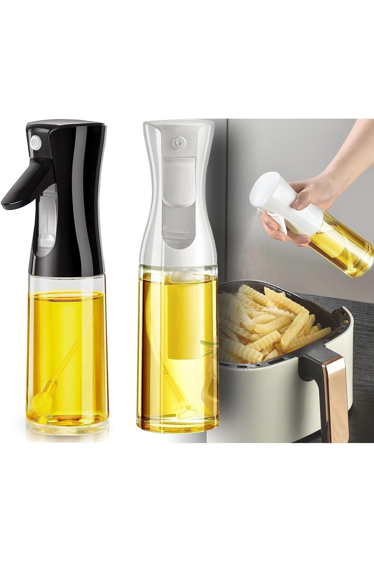 Airfryer Cam Sprey Yağdanlık, Birinci Sınıf, Akıtma Damlatma Yapm