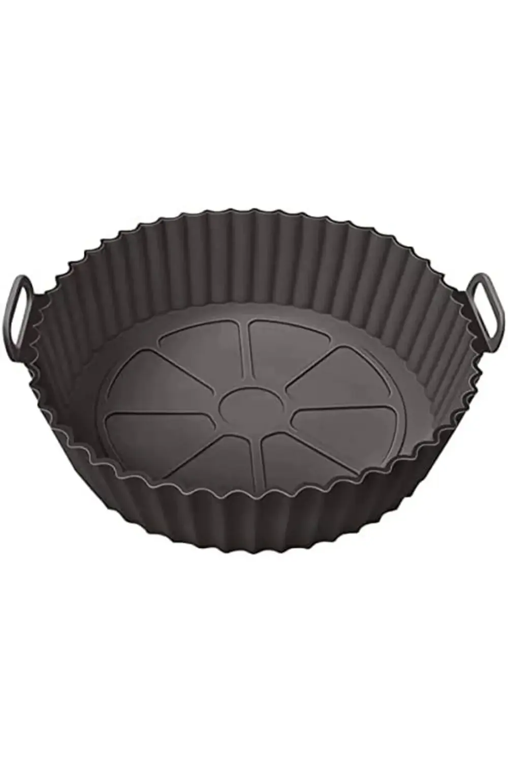 Airfryer Silikon Pişirme Kabı, Yuvarlak Hava Fritözü Aksesuarı, T