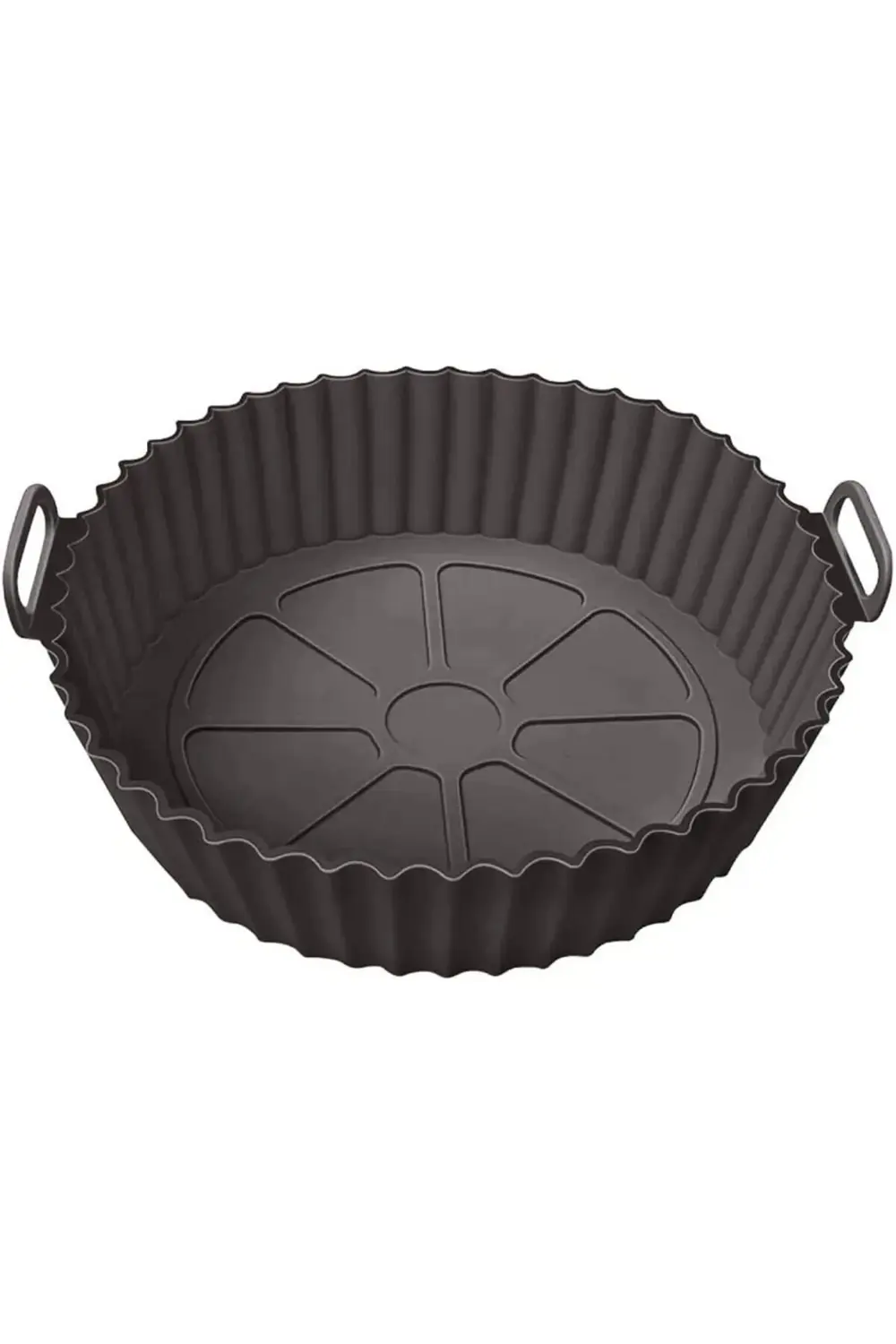 Airfryer Silikon Pişirme Kabı, Yuvarlak Hava Fritözü Aksesuarı, T