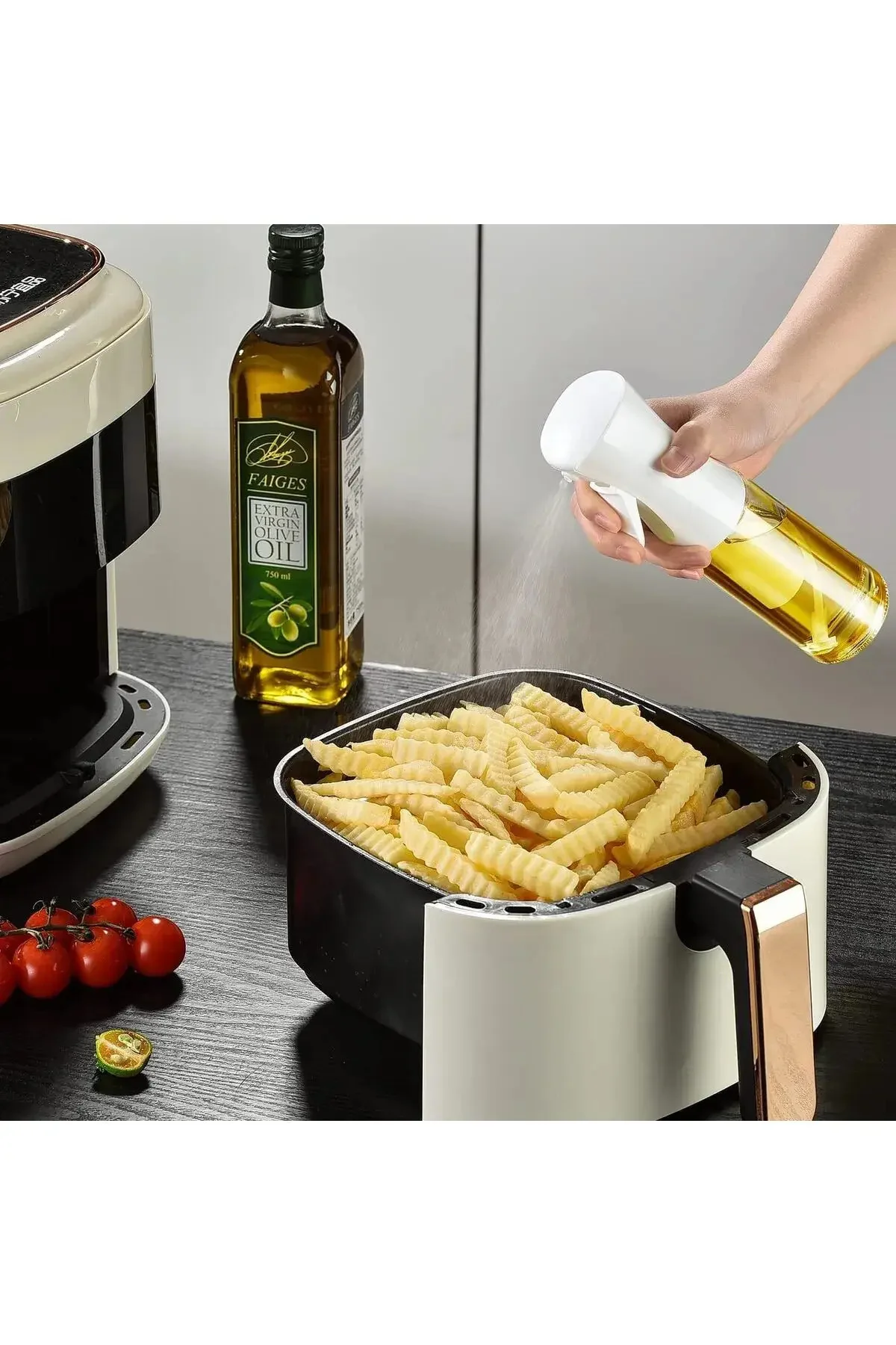 Airfryer Sprey Sprey Cam Şişe - Zeytinyağı, Sirke, Yağ, Izgara, F