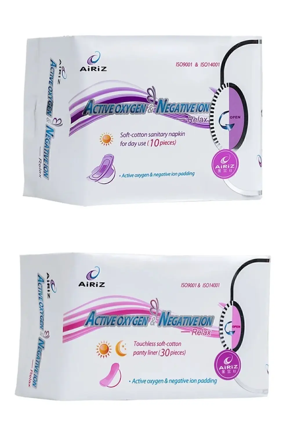 Airiz Hijyenik Kadın Pedi 1 Paket 10 Lu Gündüz 1 Paket 30 Lu Günl