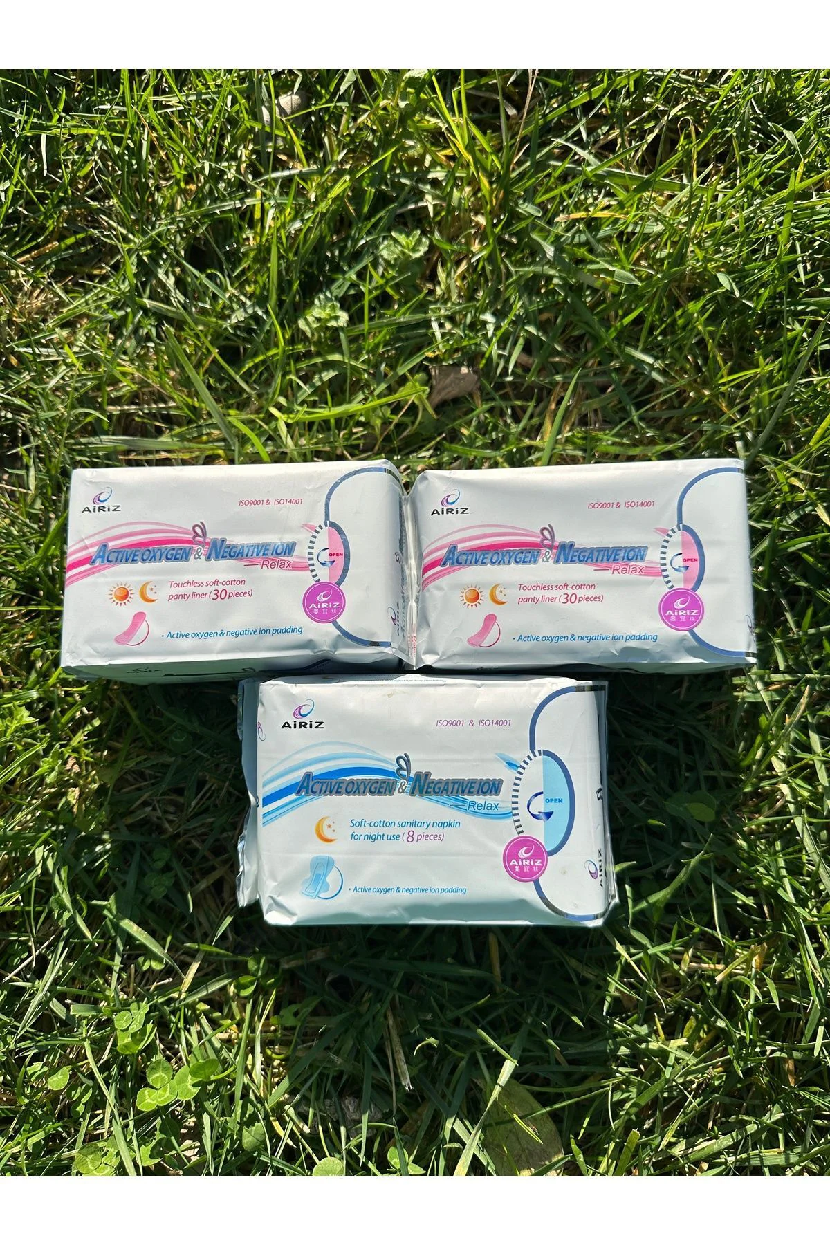 Airiz Hijyenik Kadın Pedi 2 Paket 30'lu Günlük 1 Paket 8'li Gece