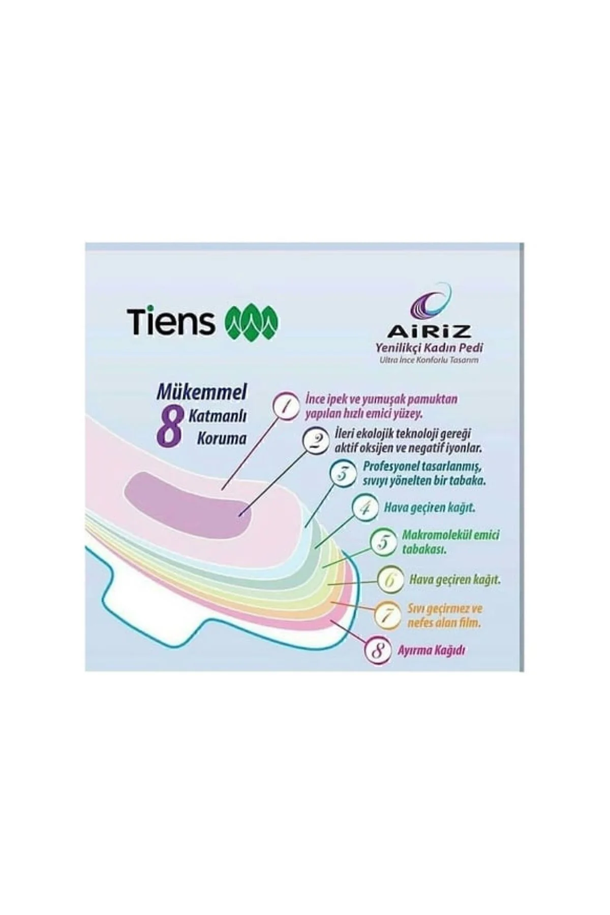 Airiz Hijyenik Kadın Pedi 3 Paket 10'lu Gündüz
