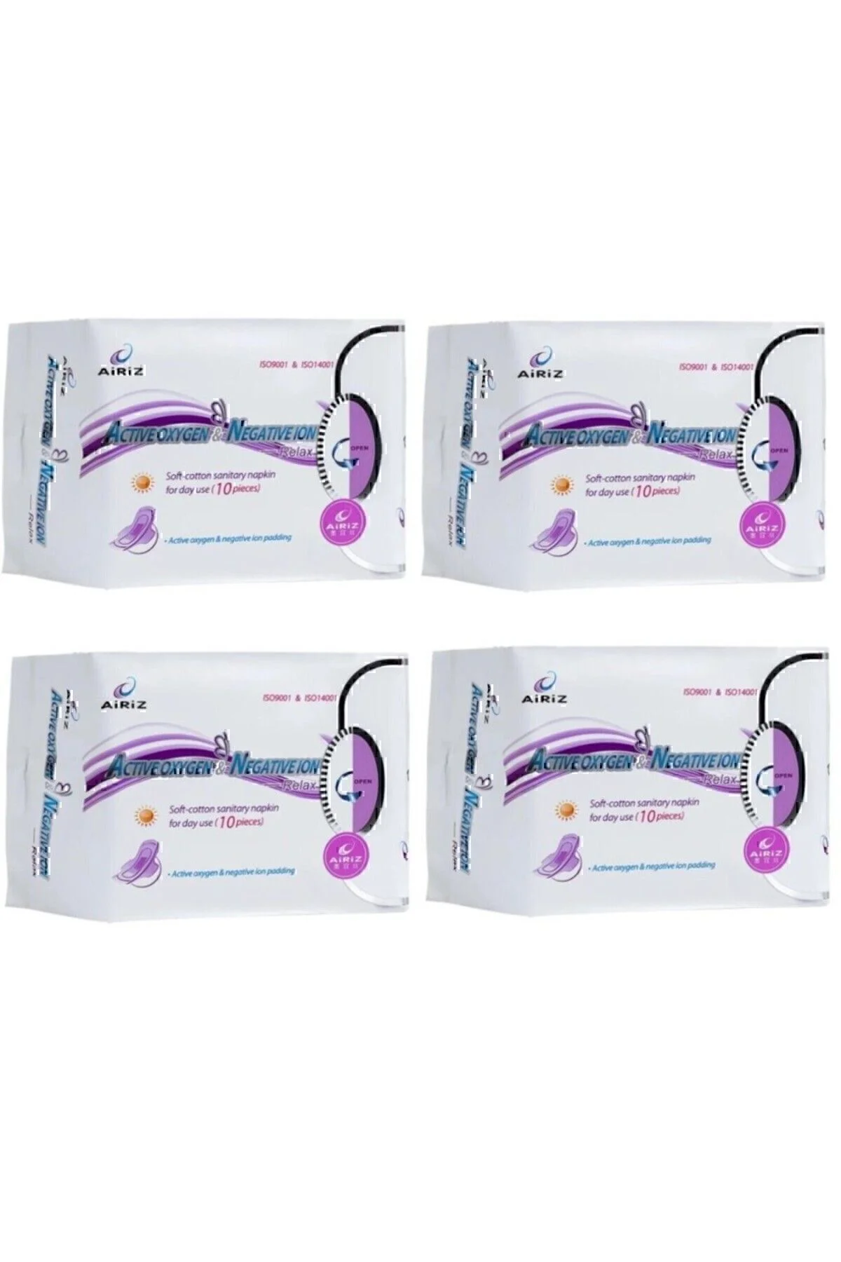 Airiz Hijyenik Kadın Pedi 4 Paket 10 Lu Gündüz