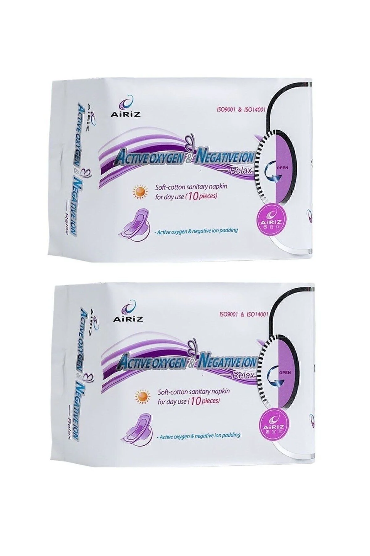 Airiz Hijyenik Kadın Pedi 2 Paket 10'lu Orta Boy