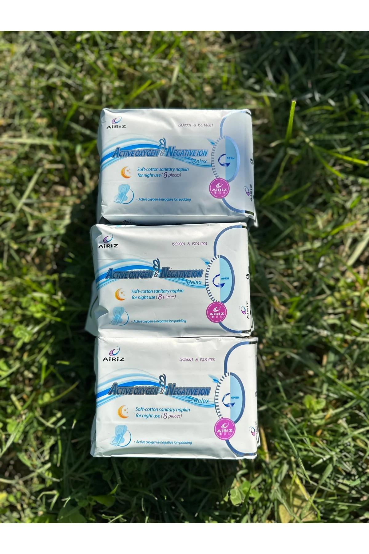 Airiz Hijyenik Kadın Pedi 3 Paket 8'li Gece