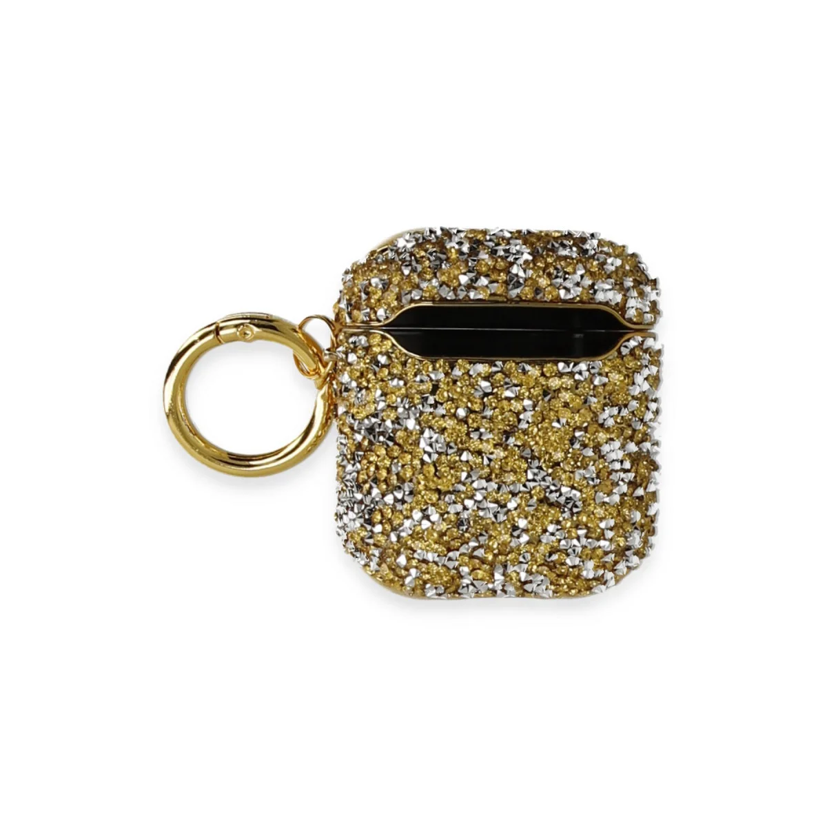 Airpods 2 (2. Nesil) Mira Taşlı Kılıf - Gold