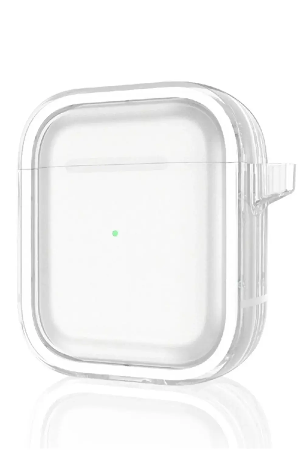 Airpods 4 (4.nesil) Shiny Şeffaf Kılıf - Beyaz