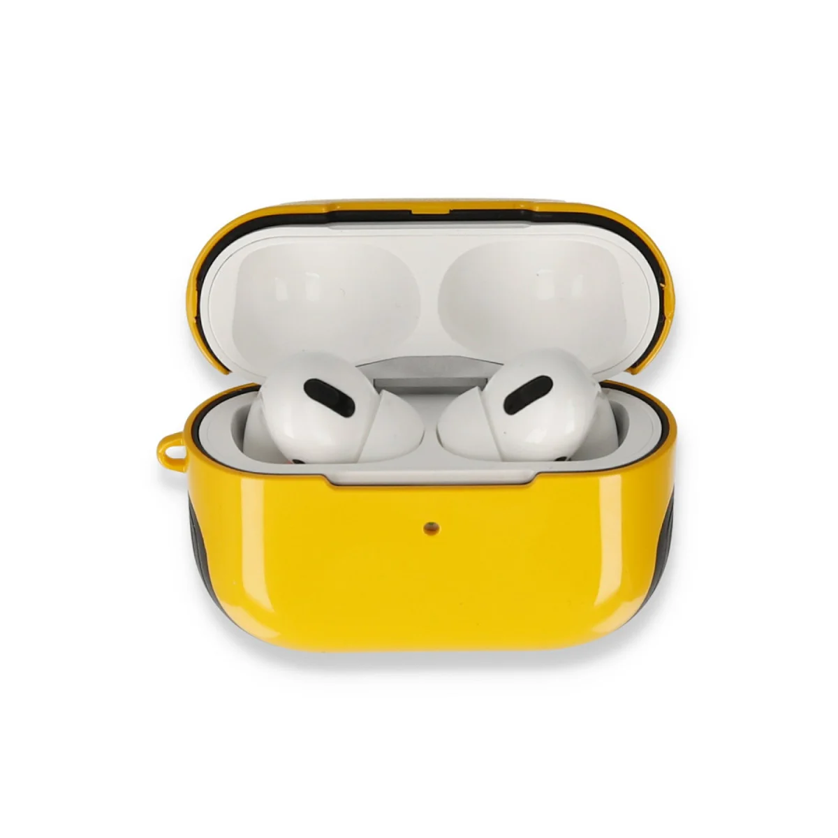Airpods Pro (1.nesil) 3in1 Kılıf - Sarı, Spor ve Şık Kılık