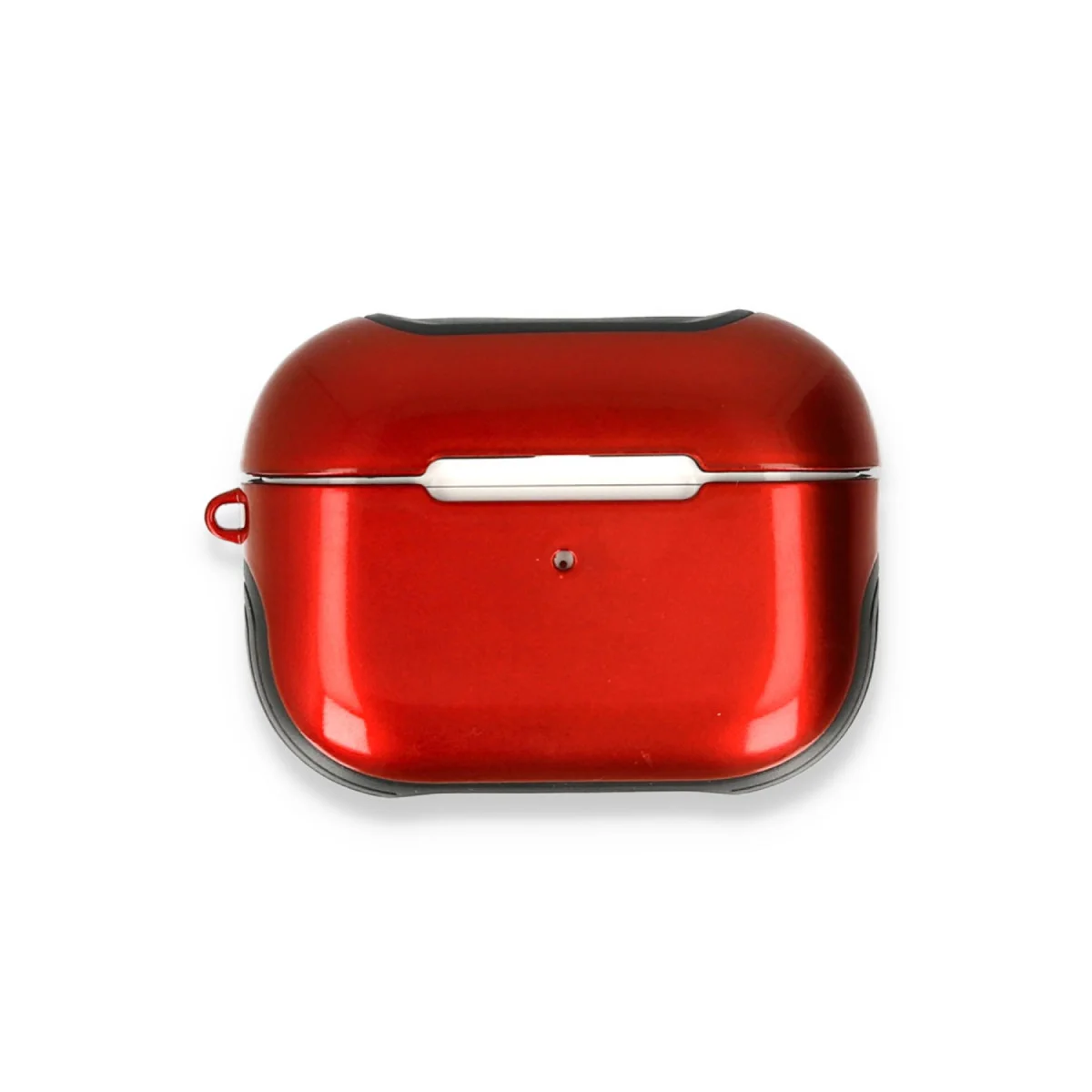 Airpods Pro (1.nesil) 3in1 Kılıf - Kırmızı Askılı Kılıf