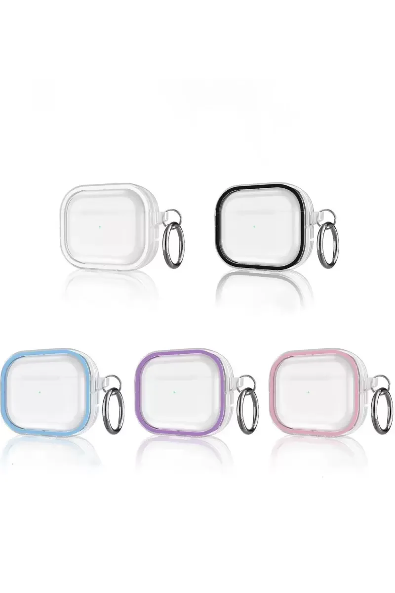 Airpods Pro 2 ile Uyumlu Shiny Şeffaf Kılıf - Sierra Blue