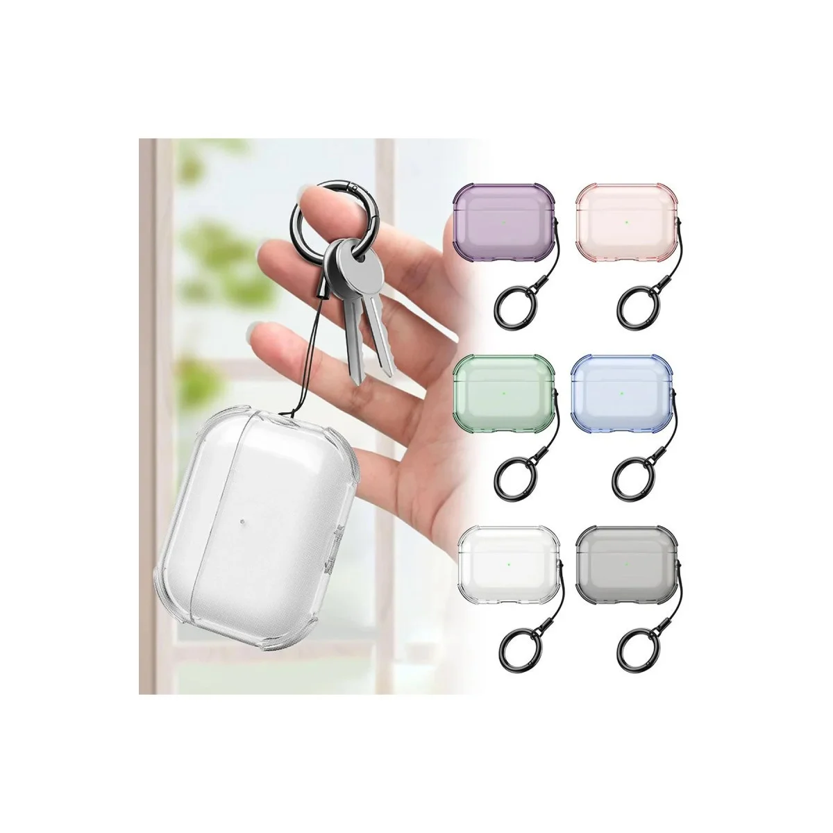 Airpods Pro 3 (3. Nesil) Showy Kılıf - Siyah TPU Yüksek Dayanıklılık Kılıfı