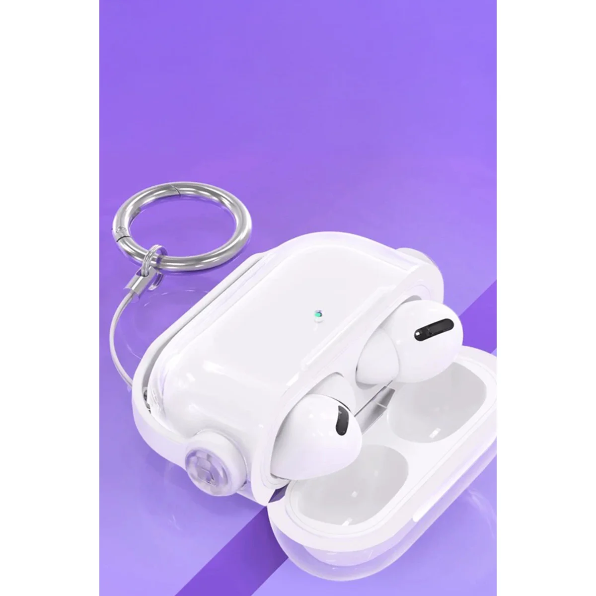 Airpods Pro 3 (3. Nesil) Kırmızı Tema Kılıf - 360° Dönebilir ve Premium Koruma