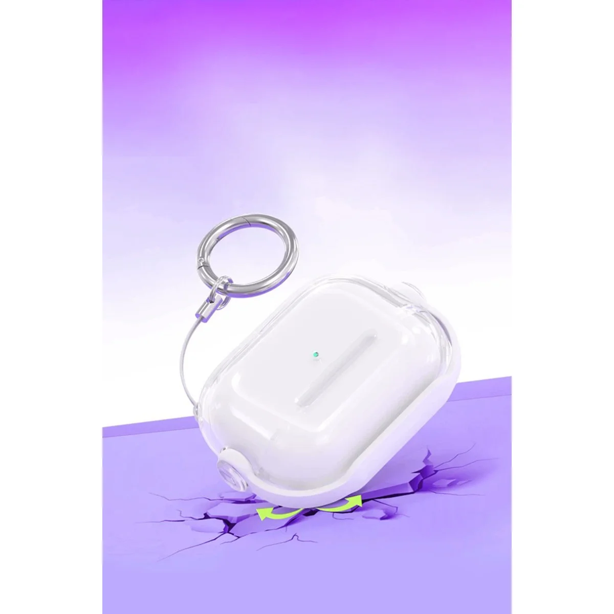 Airpods Pro 3 (3. Nesil) Kırmızı Tema Kılıf - 360° Dönebilir ve Premium Koruma