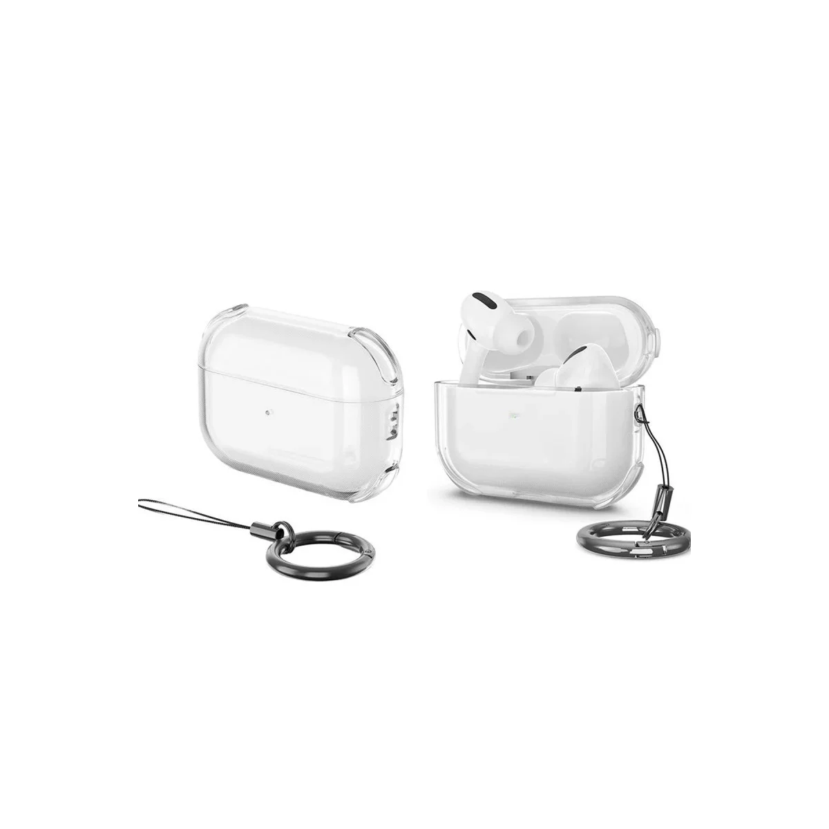 Airpods Pro 3 (3. Nesil) Showy Kılıf - Siyah TPU Yüksek Dayanıklılık Kılıfı