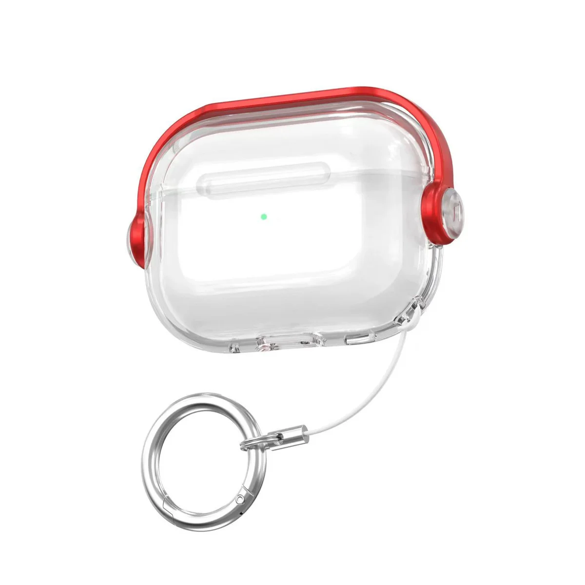 Airpods Pro 3 (3. Nesil) Kırmızı Tema Kılıf - 360° Dönebilir ve Premium Koruma