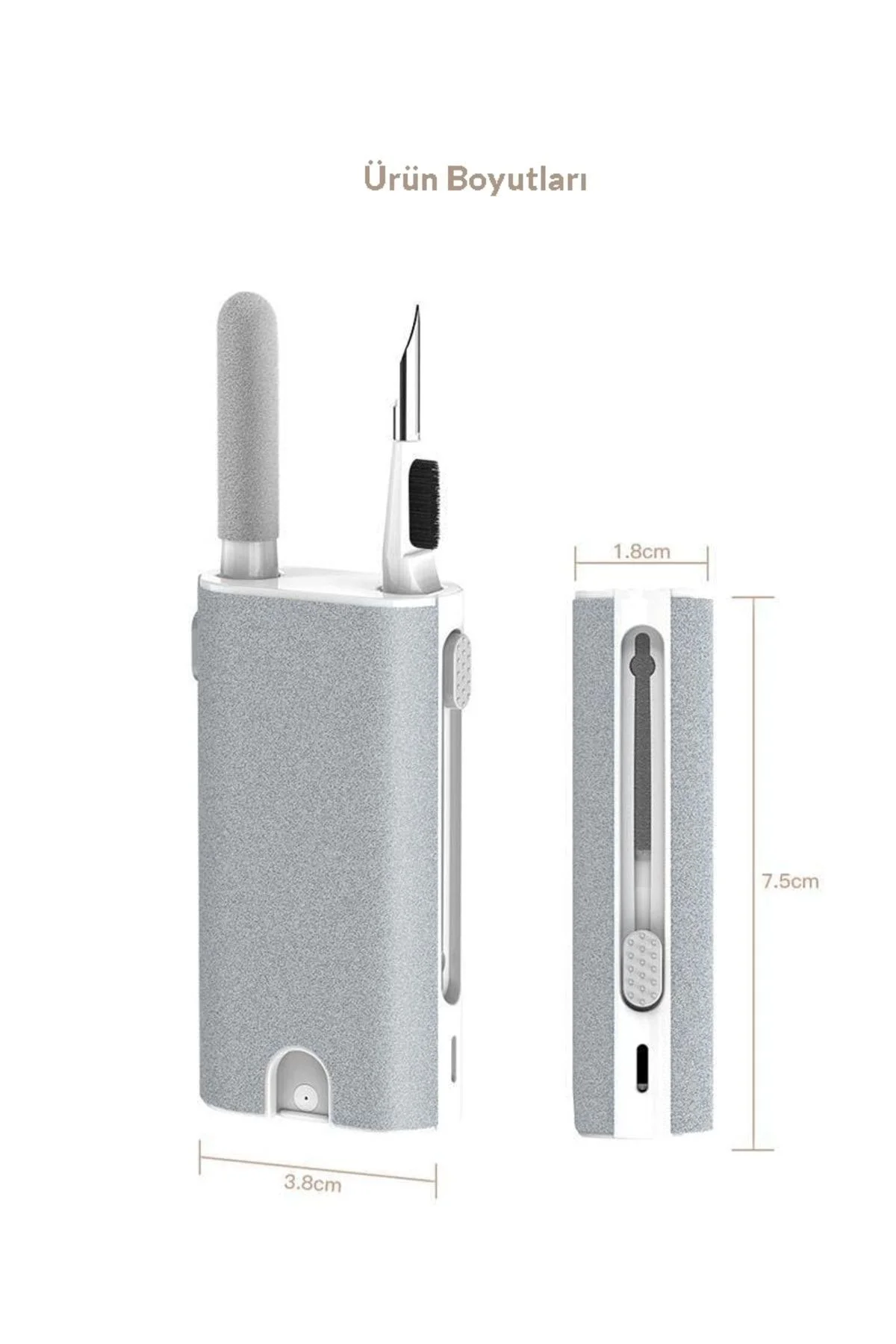 Airpods Temizleme Kiti Kulaklık Ekran Temizleyici 5in1 Taşınabilir Kulaklık Temizlik Kit Kalemi