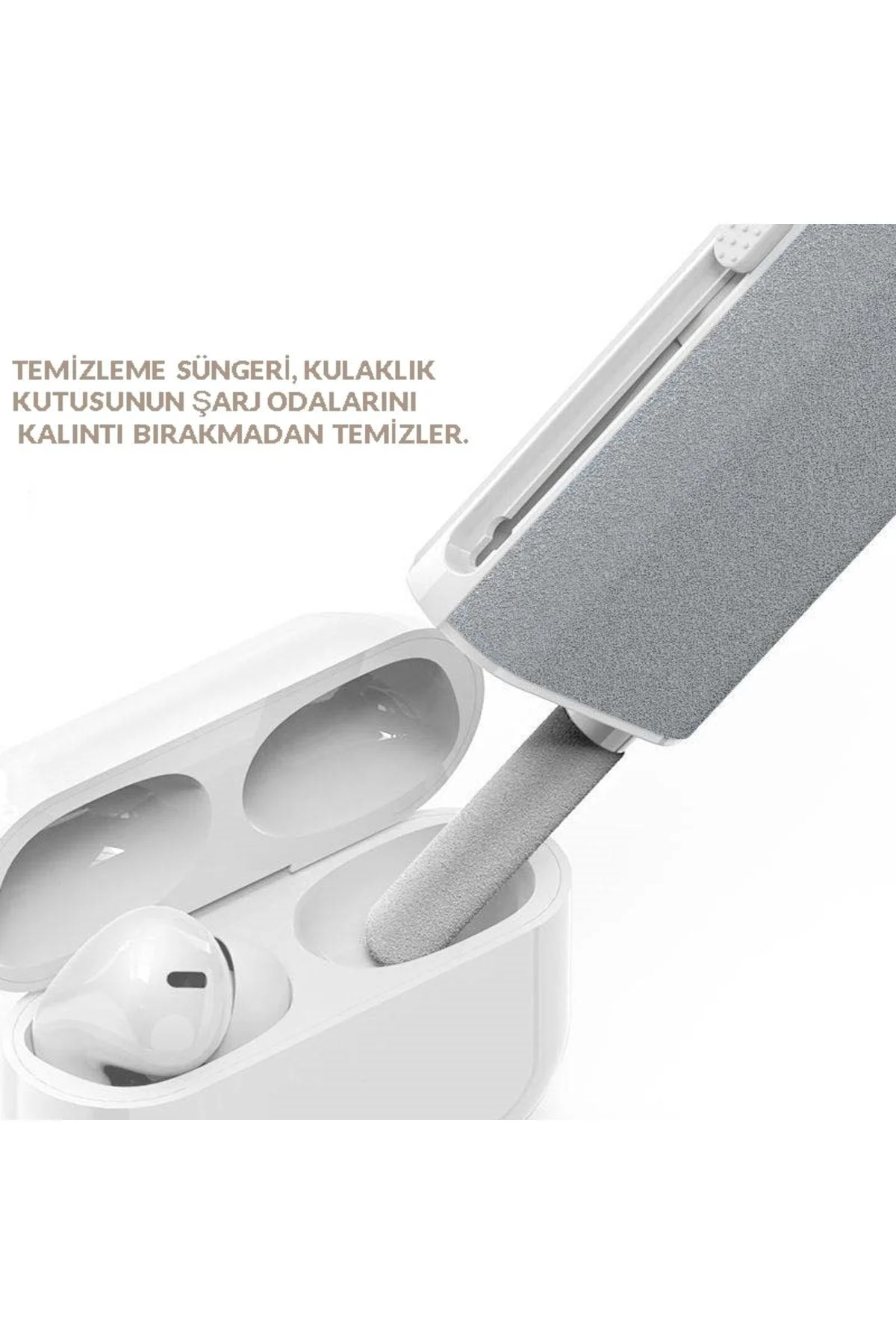 Airpods Temizleme Kiti Kulaklık Ekran Temizleyici 5in1 Taşınabilir Kulaklık Temizlik Kit Kalemi