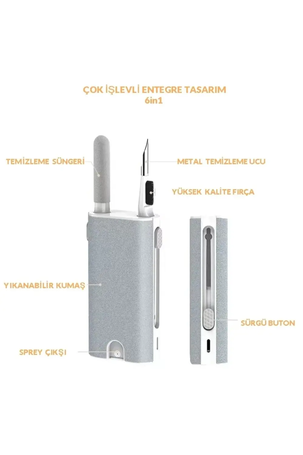 Airpods Temizleme Kiti Kulaklık Ekran Temizleyici 5in1 Taşınabili