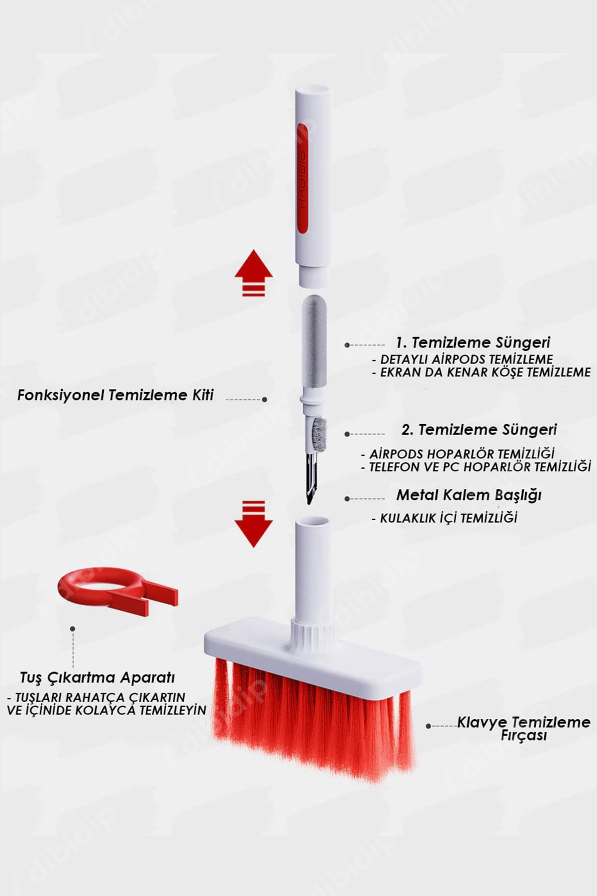 🖥️📱Airpords & Klavye Temizleme Fırçası