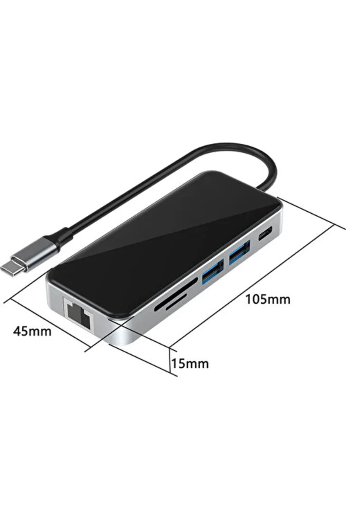 Airsky 10İn1 Type C Çevirici Gigabit Rj45 4K Hdmi 5* Usb 3.0