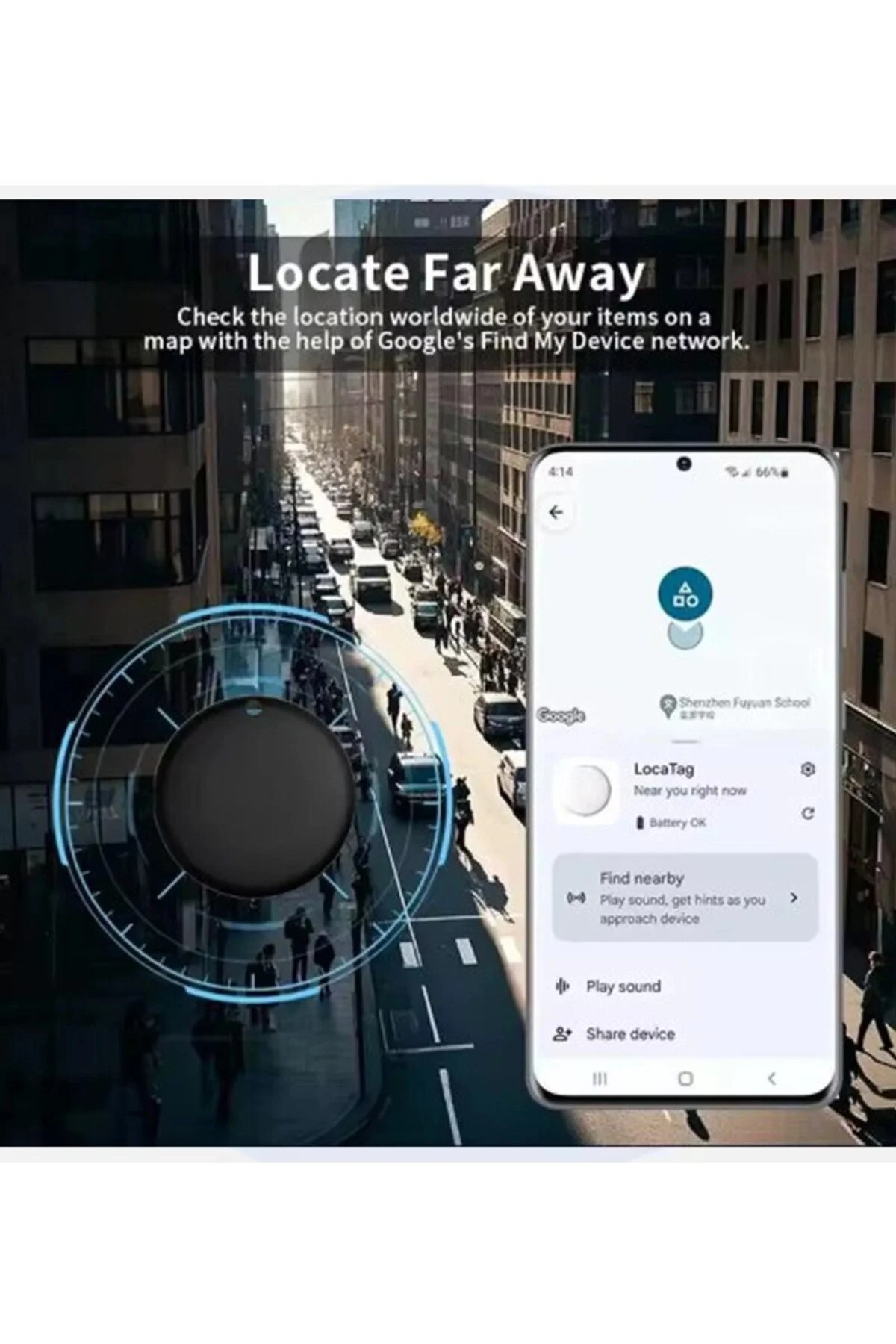 Airtag Android Konum Belirleme Akıllı Takip Cihazı Smart Finder S