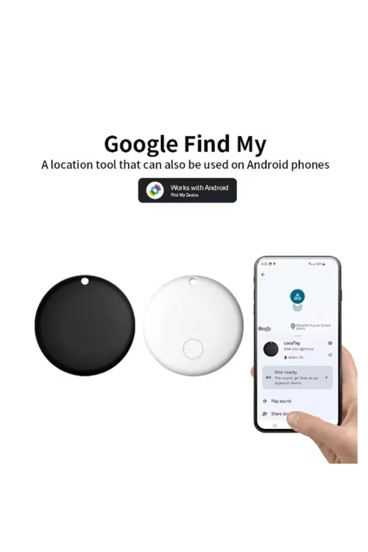 Airtag Android Konum Belirleme Akıllı Takip Cihazı Smart Finder S