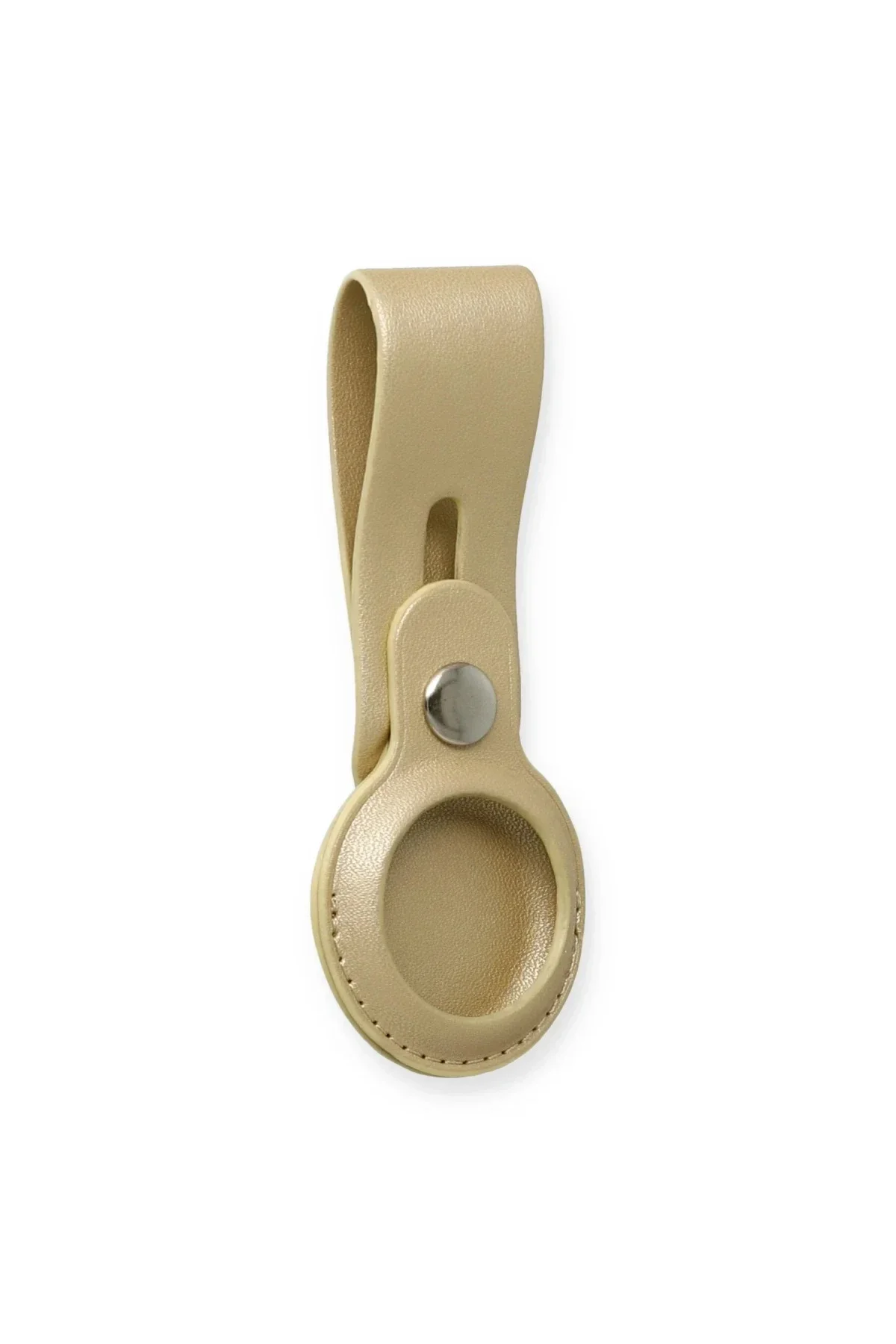 Airtag Askılı Deri Kılıf - Gold Airtag Askılı Deri Kılıf - Gold