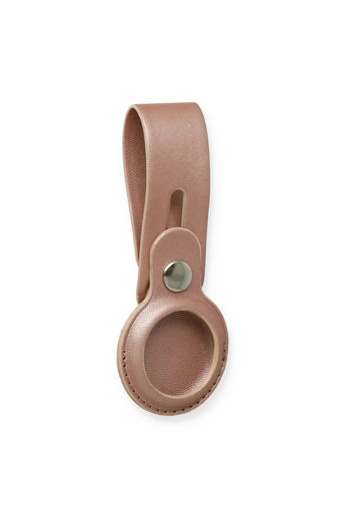 Airtag Askılı Deri Kılıf - Rose Gold