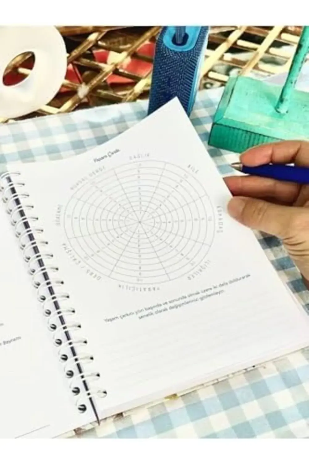 Ajanda 2024-2025 Gizli Spiralli 17x23cm 100gr