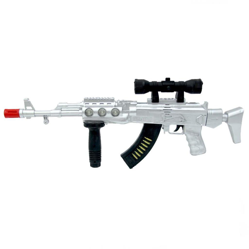 AK-47 Gun Electric Işıklı Sesli Tüfek AK-47 Gun Electric Işıklı Sesli Tüfek