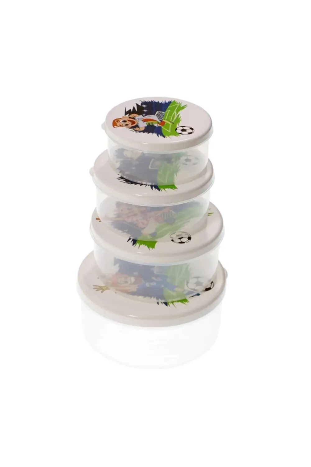 Ak-539 4'lü Yuvarlak Saklama Kabı