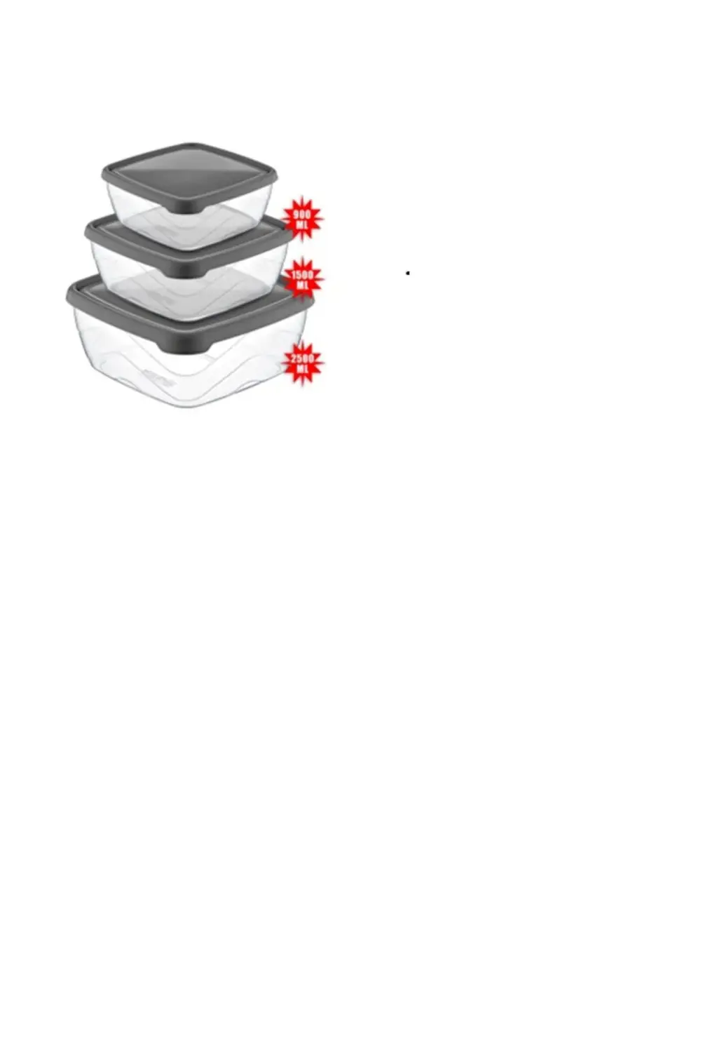 Ak 673 Kare Saklama Kabı 3lü