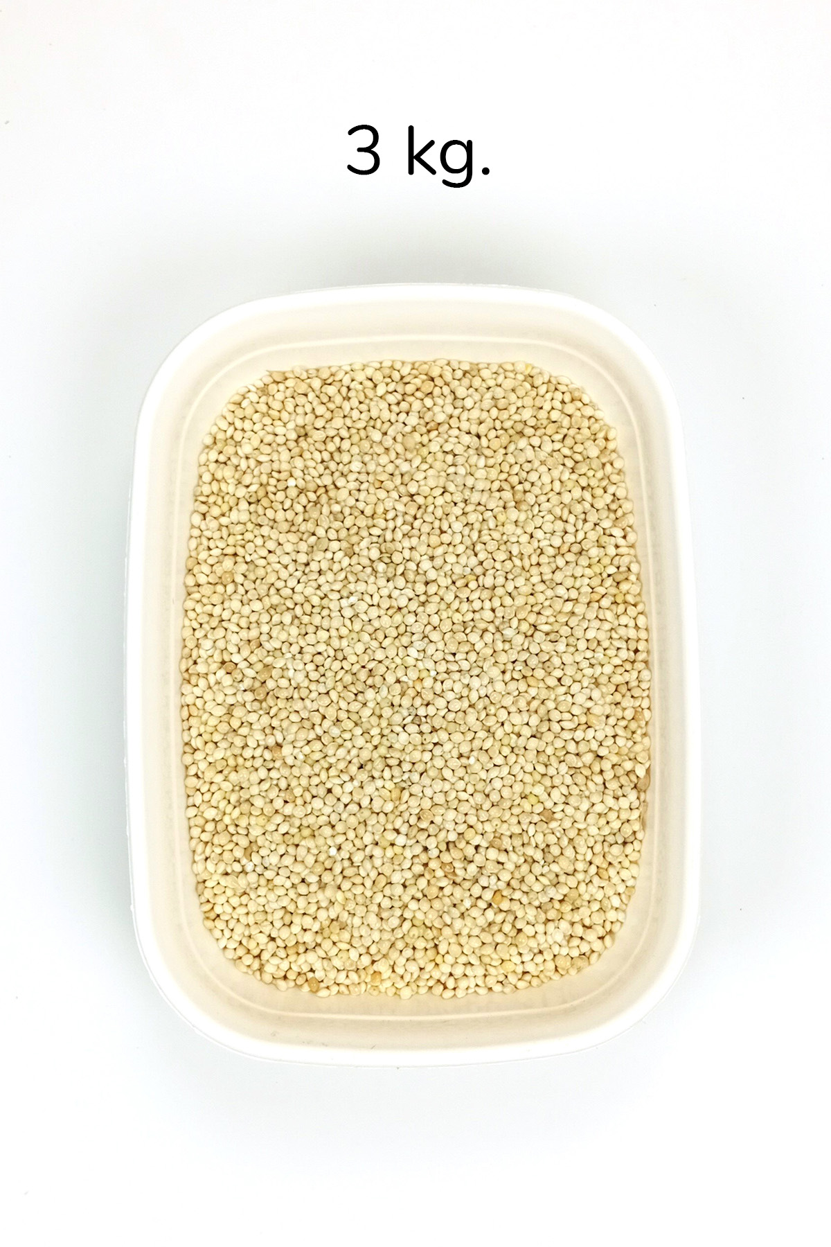 Just Cheap Store Ak Darı Sade Tozsuz Doğal Taze Kuş Yemi - 3 Kg