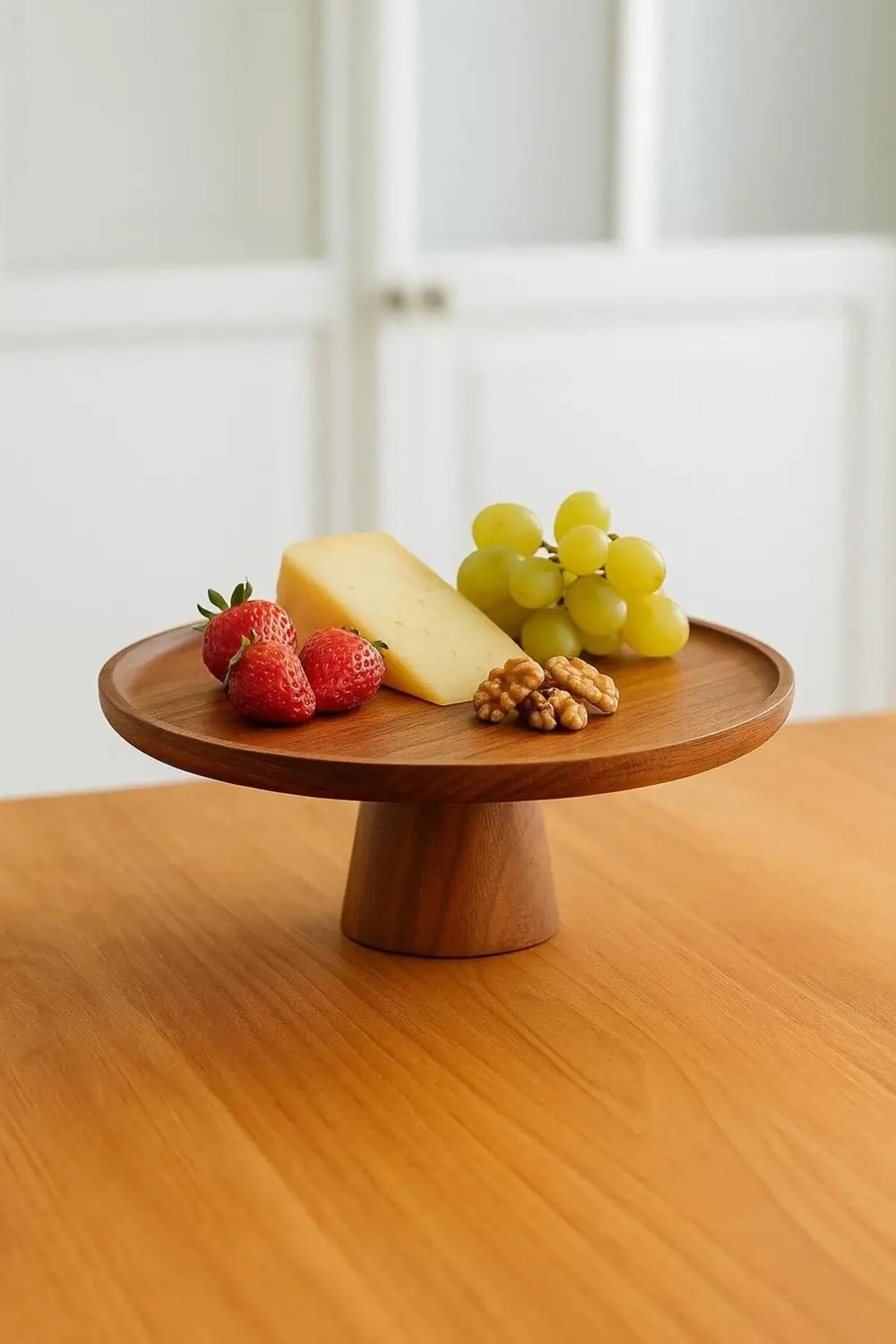 Akasya Ayaklı Sunumluk & Sunum Tabağı & Sunum Servisi 30x30x10 cm