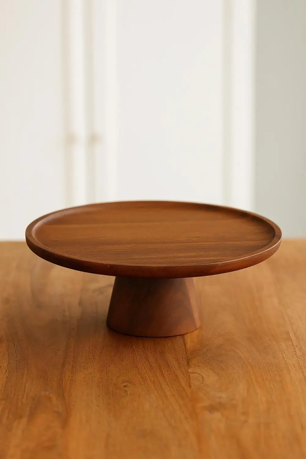 Akasya Ayaklı Sunumluk & Sunum Tabağı & Sunum Servisi 30x30x10 cm