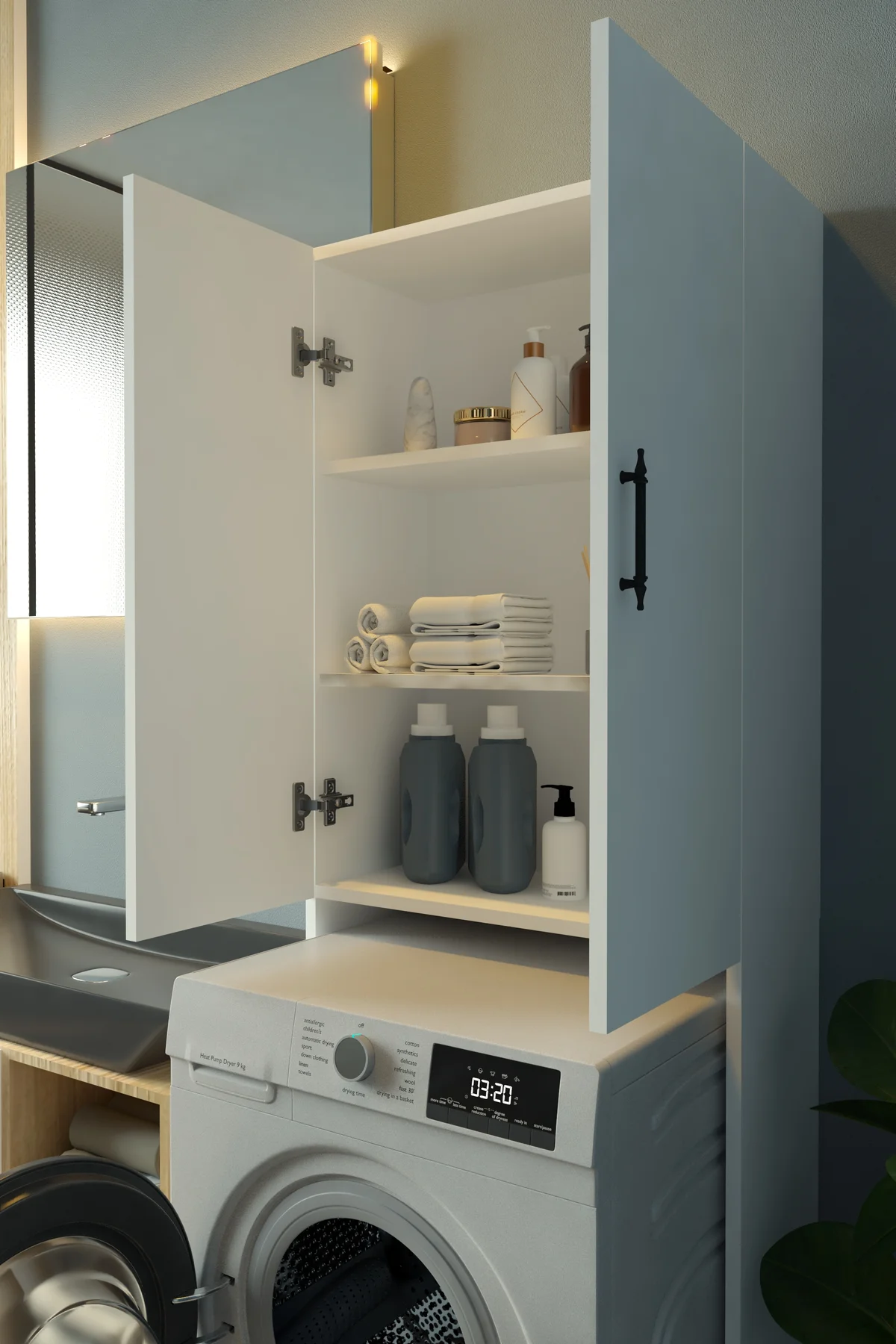 Akasya Çamaşır Makineli Dolap