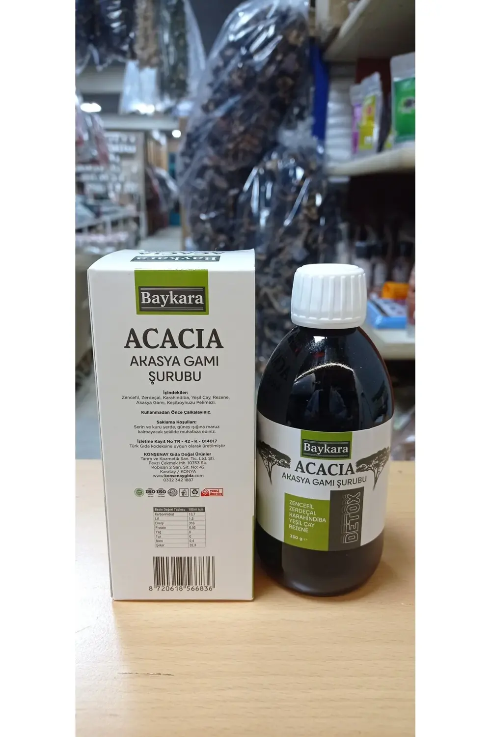 Akasya Gamı Şurubu 350 ml Doğal ve Katkısız