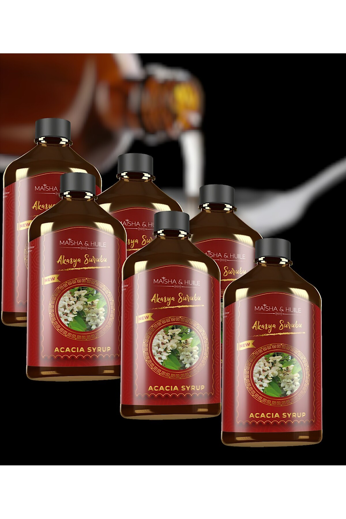 Aleyna Baharat Akasya Gamı Şurubu Akasya Şurubu 6 Adet