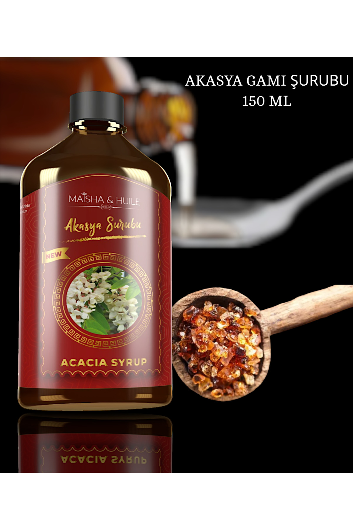 Aleyna Baharat Akasya Şurubu 150 Ml - Acacıa Syrup 4 Adet