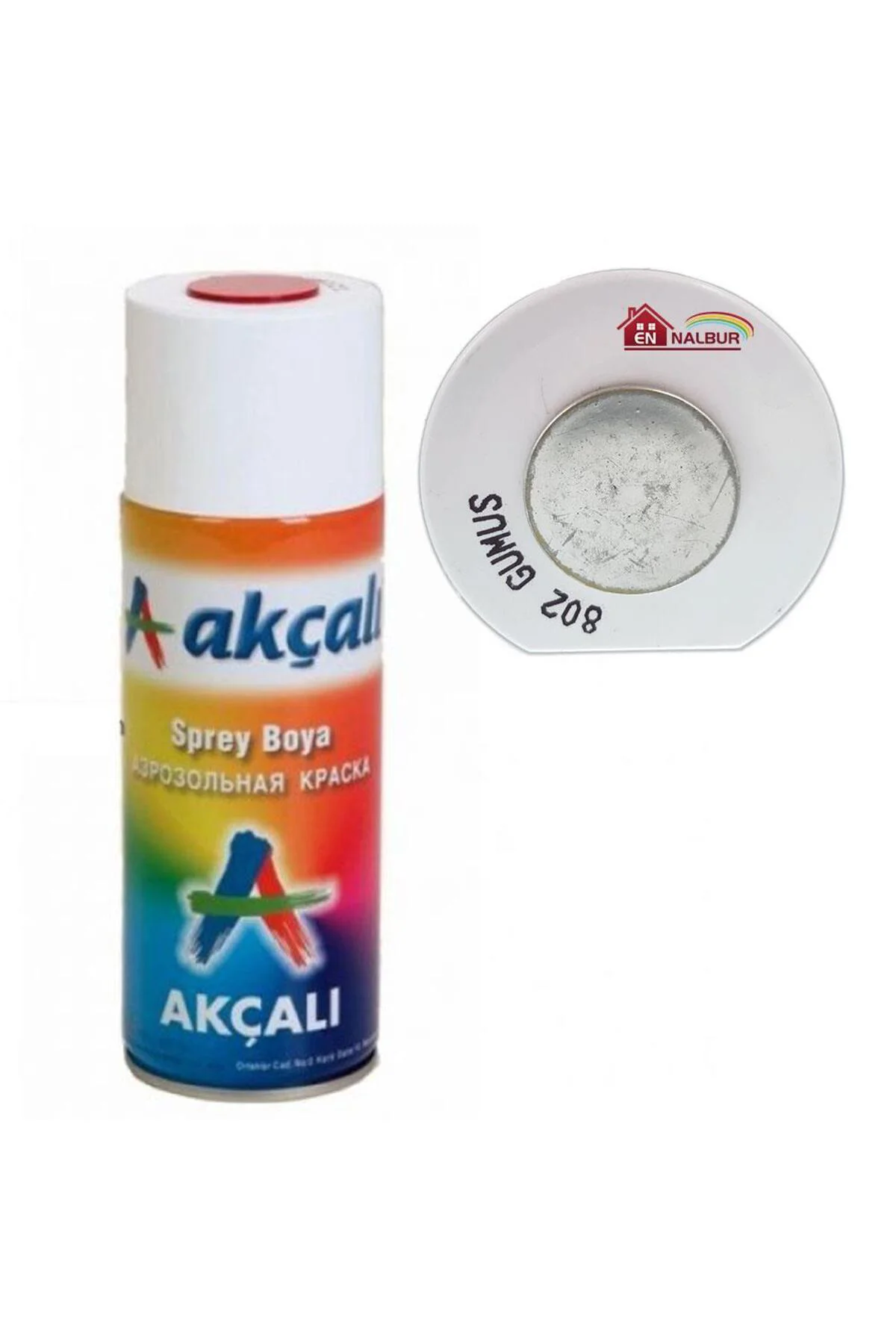 Akçalı Sprey Boya 400 Ml 802 Gümüş