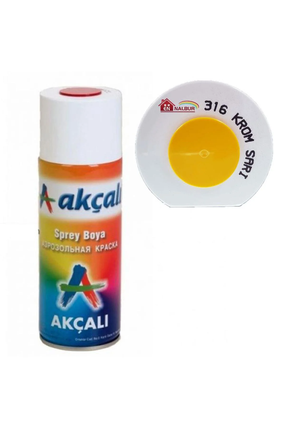 Akçalı Sprey Boya 400 Ml 316 Krom Sarı