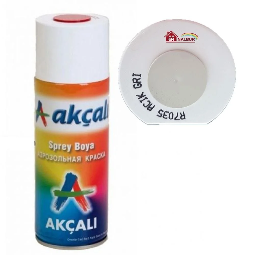 Akçalı Sprey Boya 400 ml 7035 Açık Gri Fiyatı, Yorumları ve Özellikleri
