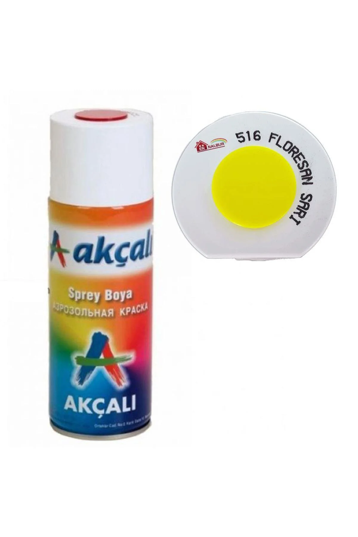 Akçalı Sprey Boya 400 Ml 516 Florasan Sarı