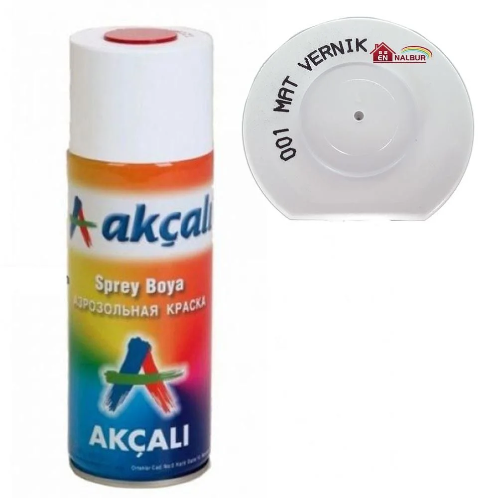 Akçalı Sprey Boya 400 001 Mat Vernik Fiyatı, Yorumları ve Özellikleri