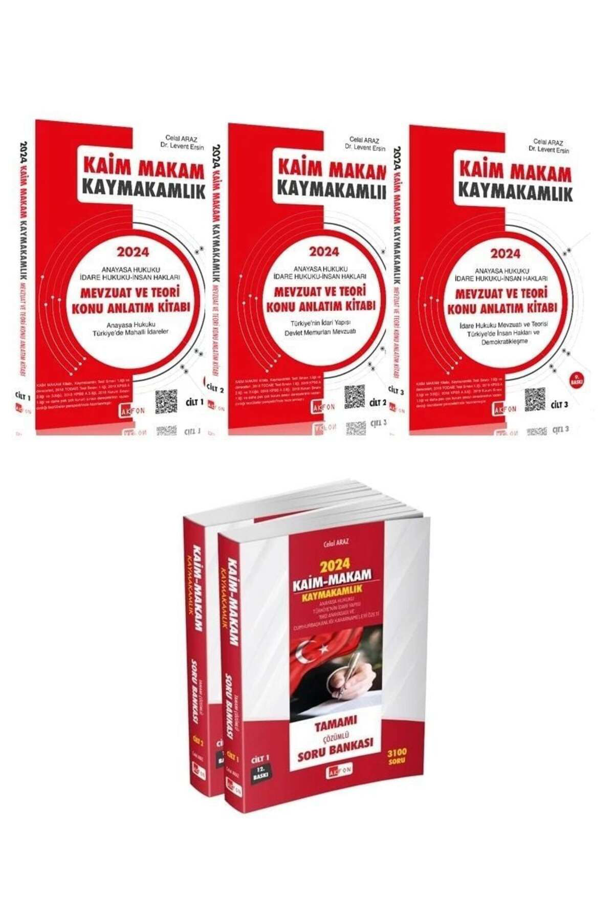 Akfon 2024 KAİM MAKAM Kaymakamlık Konu + Soru 4 lü Set Akfon Yayı