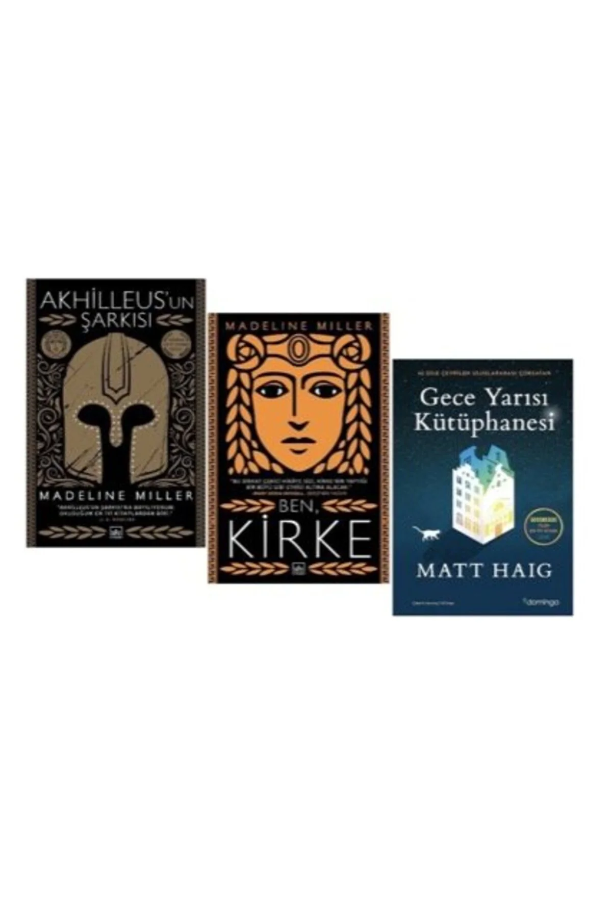 akhilleus un sarkisi+ben kirke+geceyarisi kutuphanesi=(3kitap) Fiyatı, Yorumları ve Özellikleri