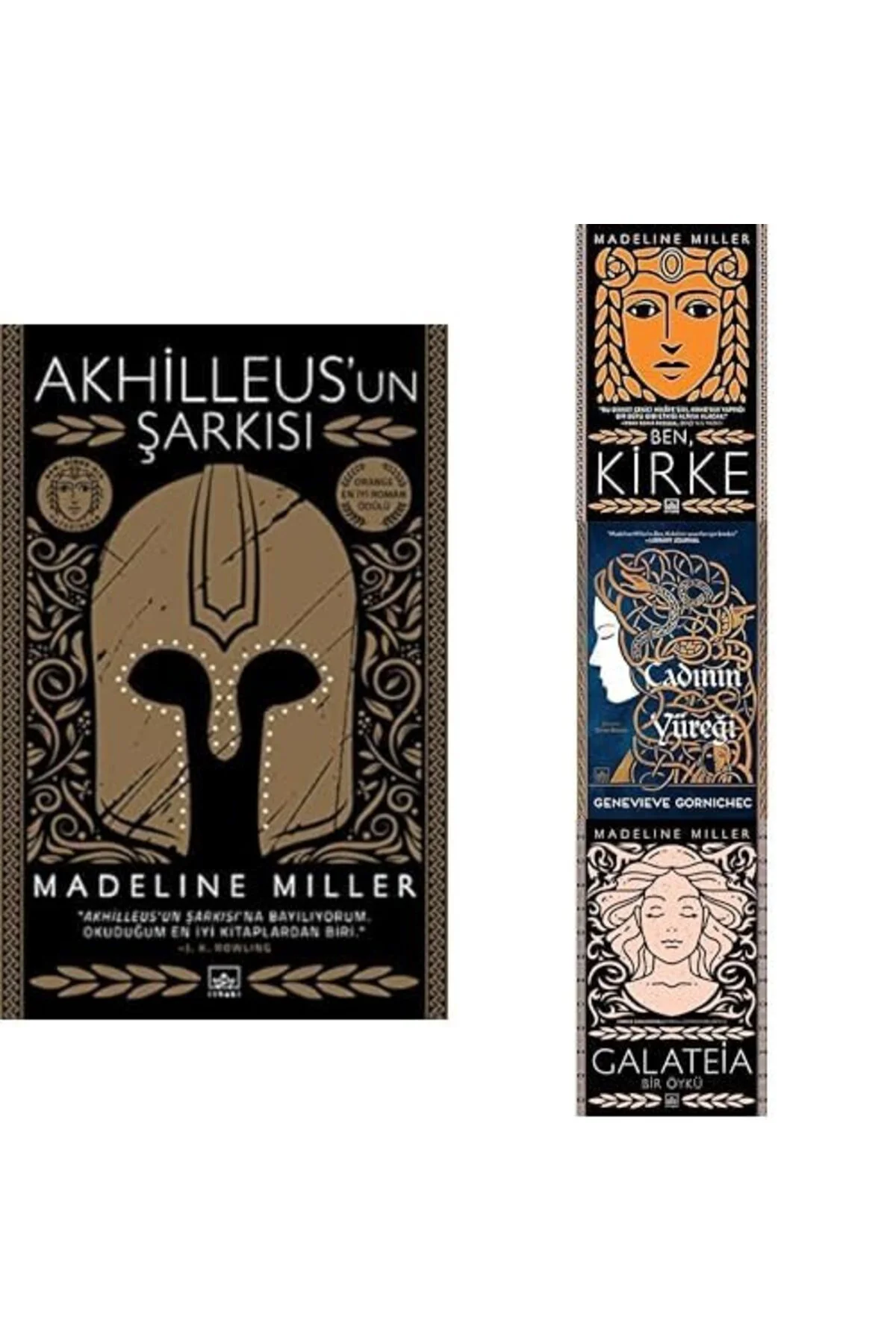 akhilleus un sarkisi + ben kirke + cadinin yuregi+ galateia=(4kitap) Fiyatı, Yorumları ve Özellikleri