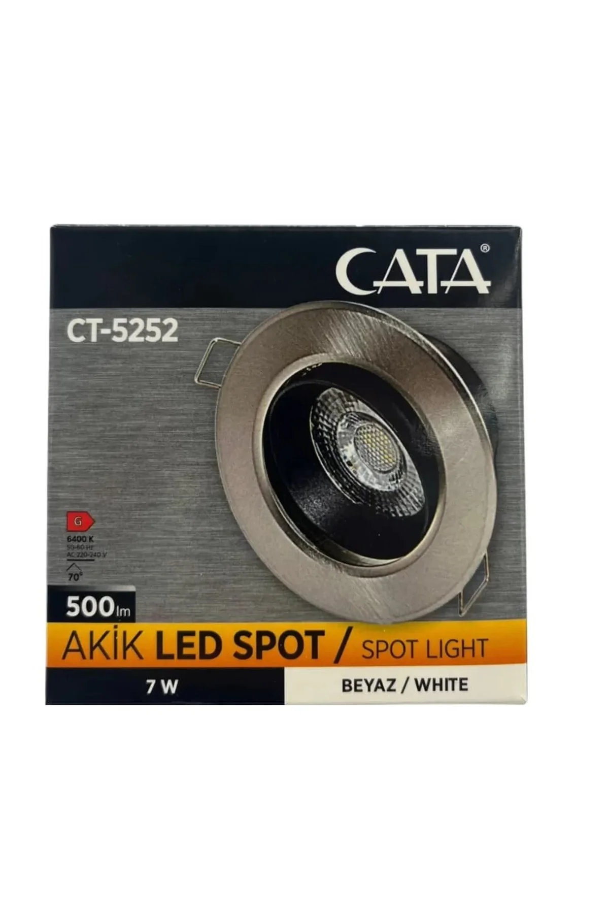 Akik Led Spot 7 Watt Beyaz Işık Ct-5252 - Görsel 4