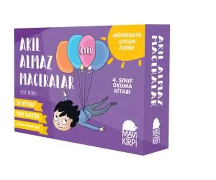 Akıl Almaz Maceralar 4. Sınıf Seti (10 Kitap) Fiyatı, Yorumları ve Özellikleri